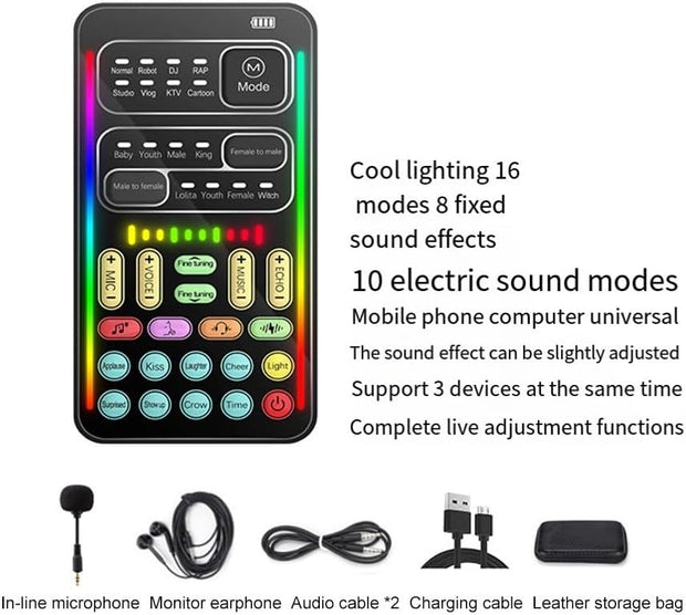 Portable Voice Changer – 8 Unique Sound Effects for Pranks & Parties