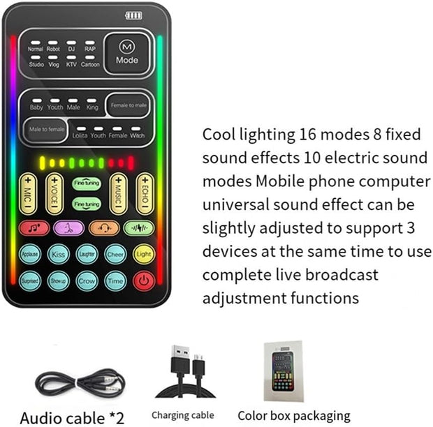 Portable Voice Changer – 8 Unique Sound Effects for Pranks & Parties