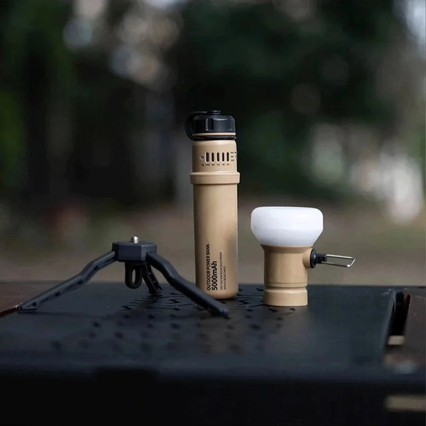 Capsule Portable Power Bank with Camping Light