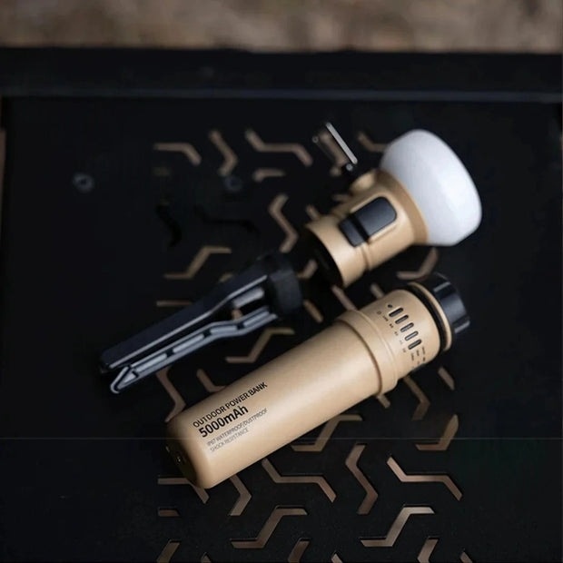 Capsule Portable Power Bank with Camping Light