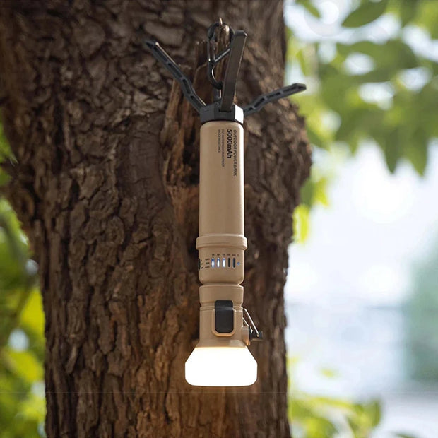 Capsule Portable Power Bank with Camping Light