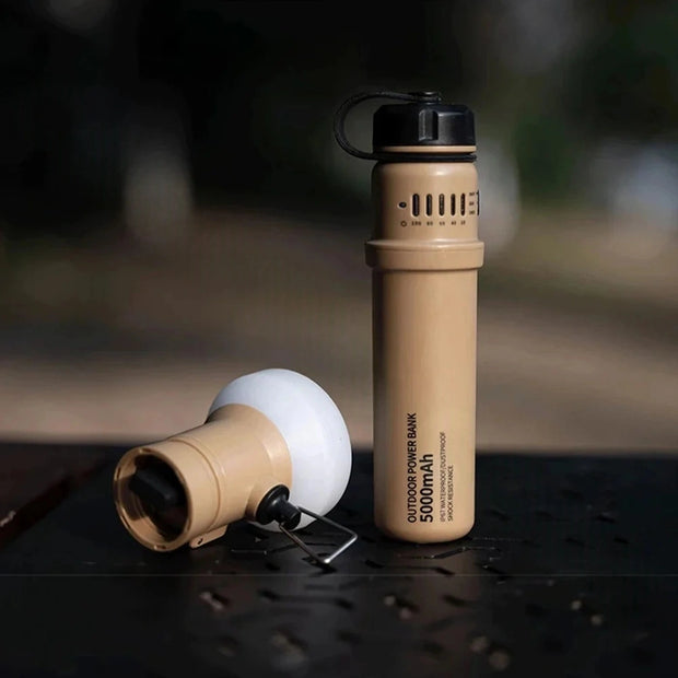 Capsule Portable Power Bank with Camping Light